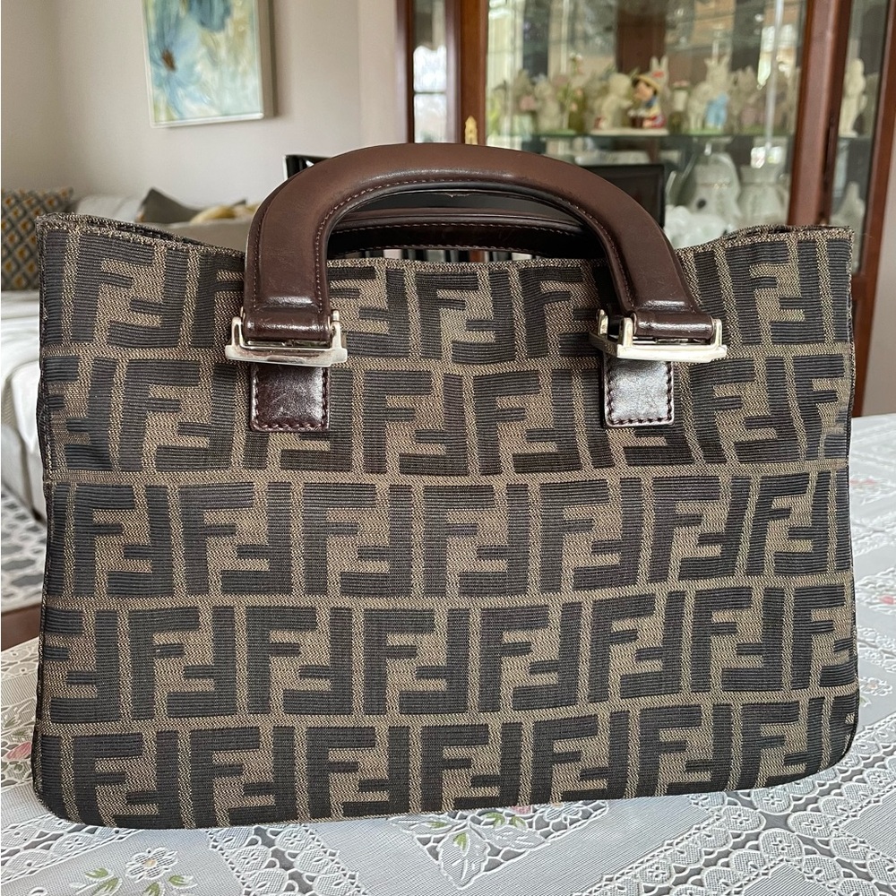 Authentic FENDI Zucca pattern Tote Bag